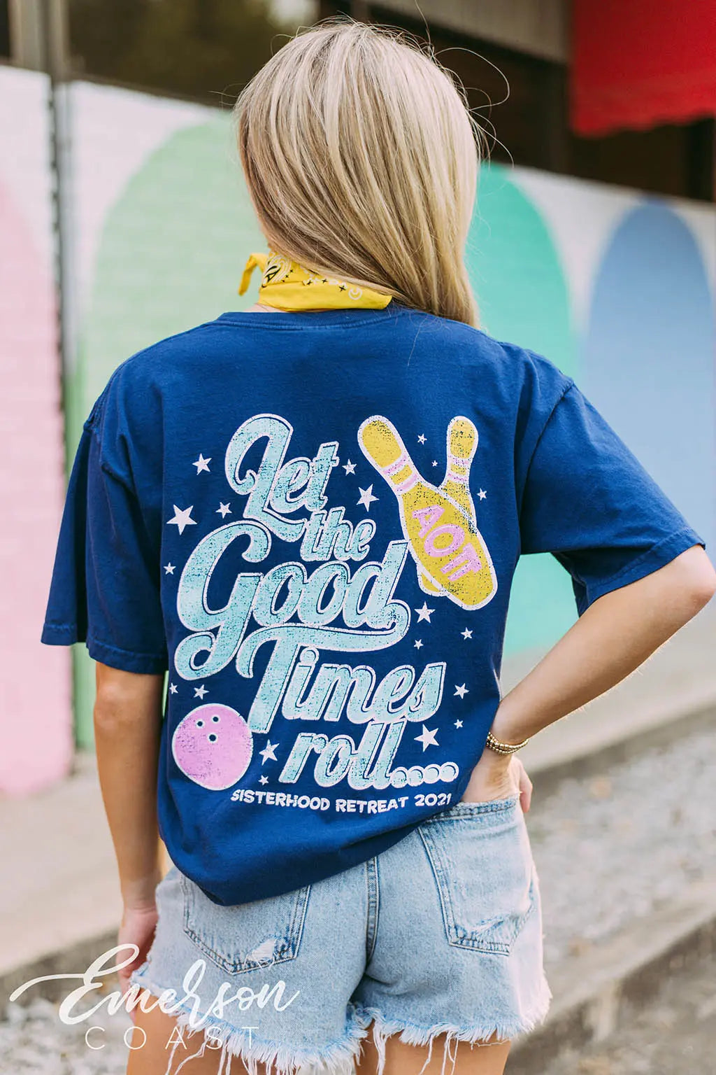 Alpha Omicron Pi Let The Good Times Roll Tee