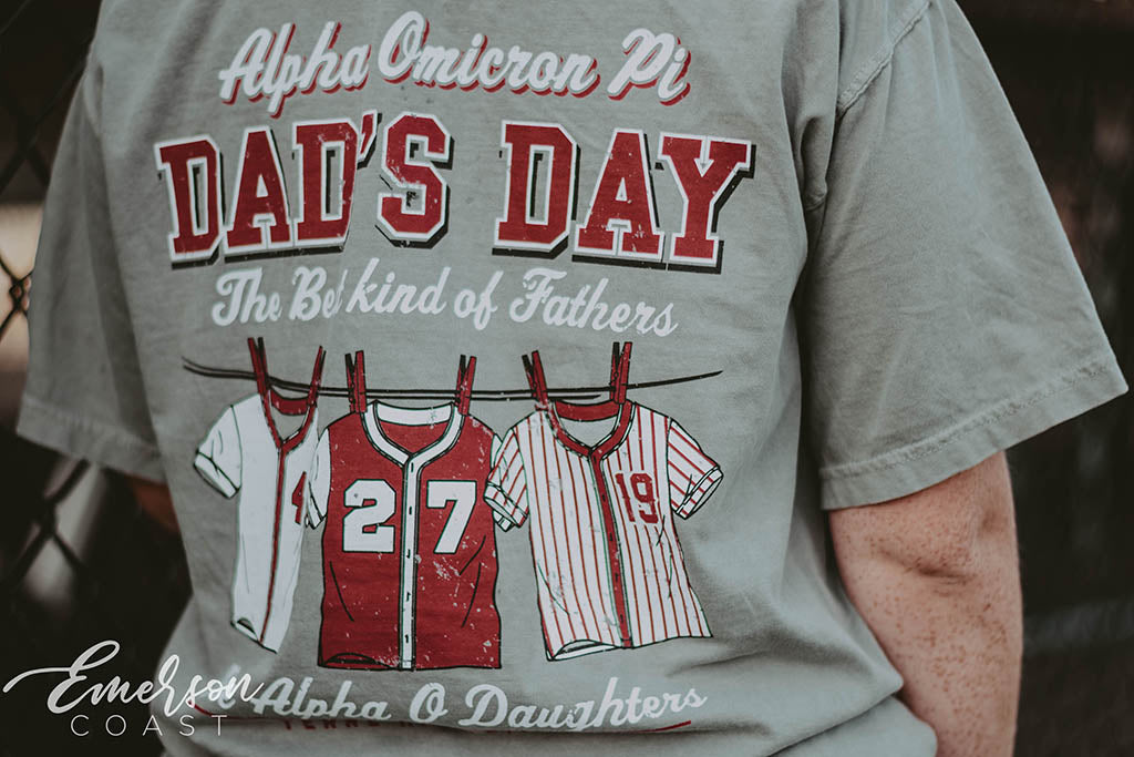 Alpha Omicron Pi Dad's Day Jerseys Tshirt