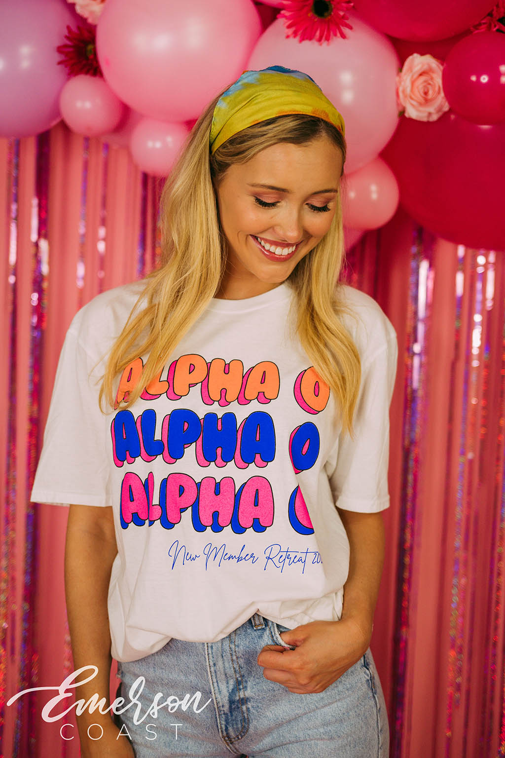 Alpha O Repeating New Member Retreat Tee