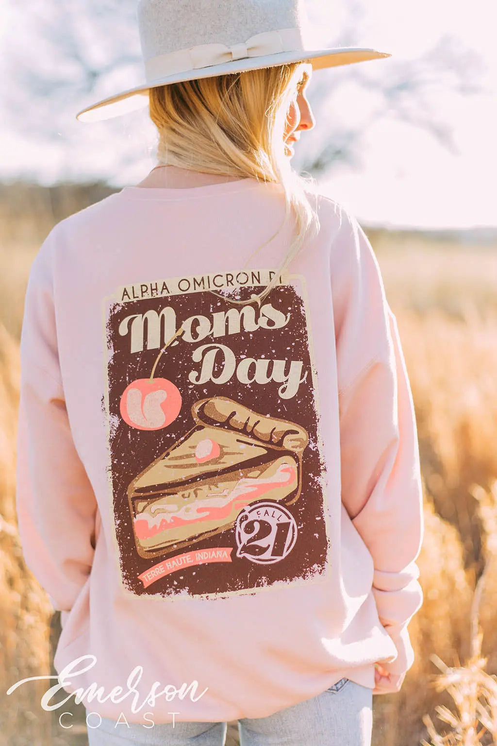 AOII Retro Cherry Pie Moms Day Sweatshirt