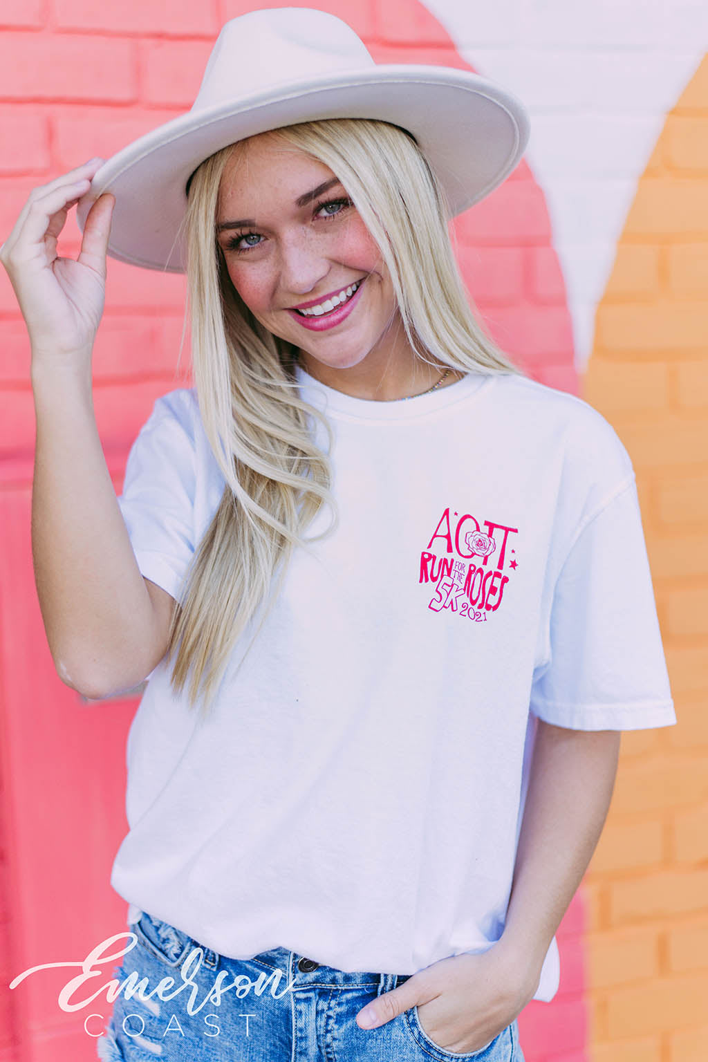 Alpha Omicron Pi Run for The Roses 5K Tee