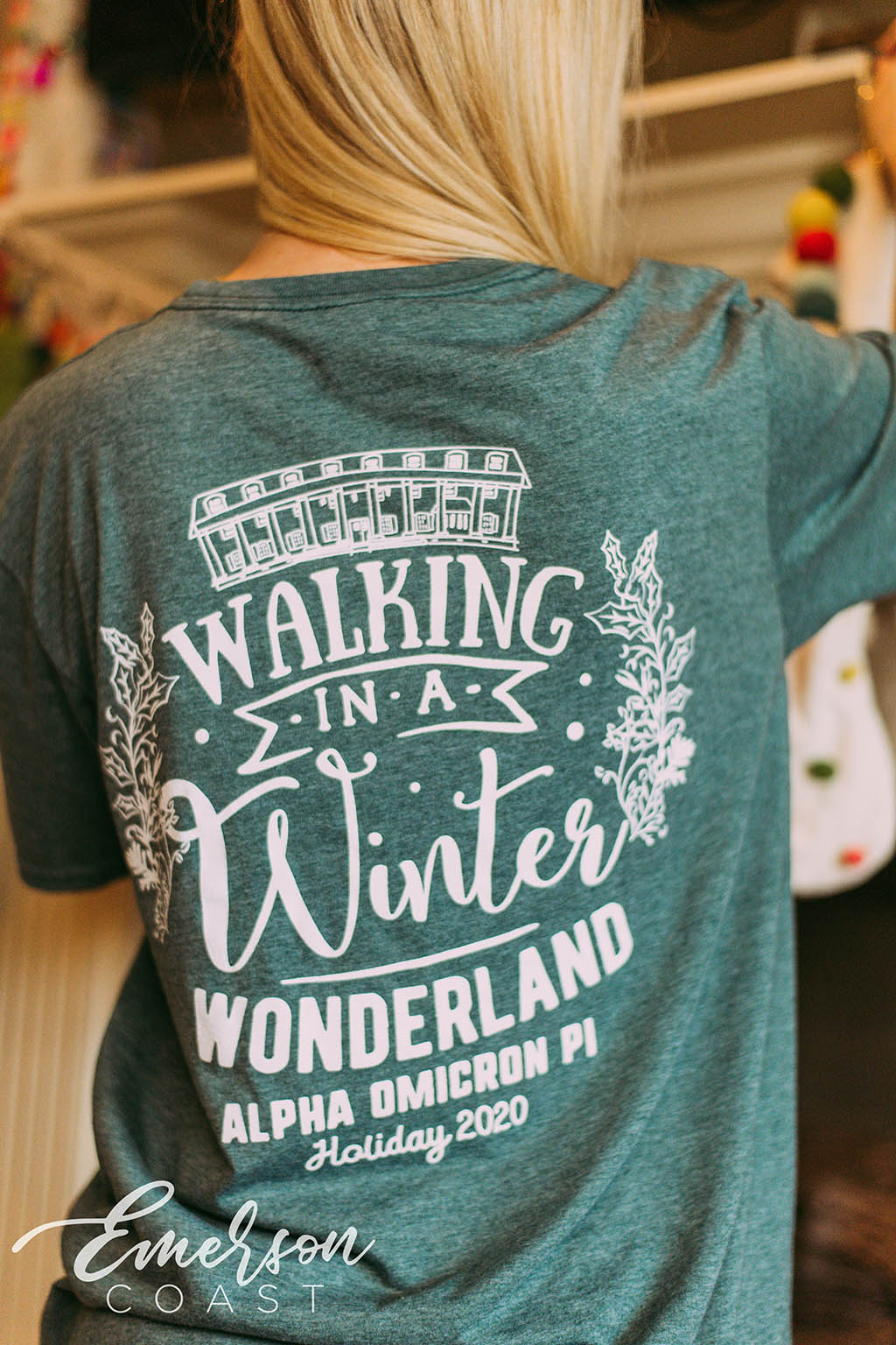 Alpha Omicron Pi Holiday Tee
