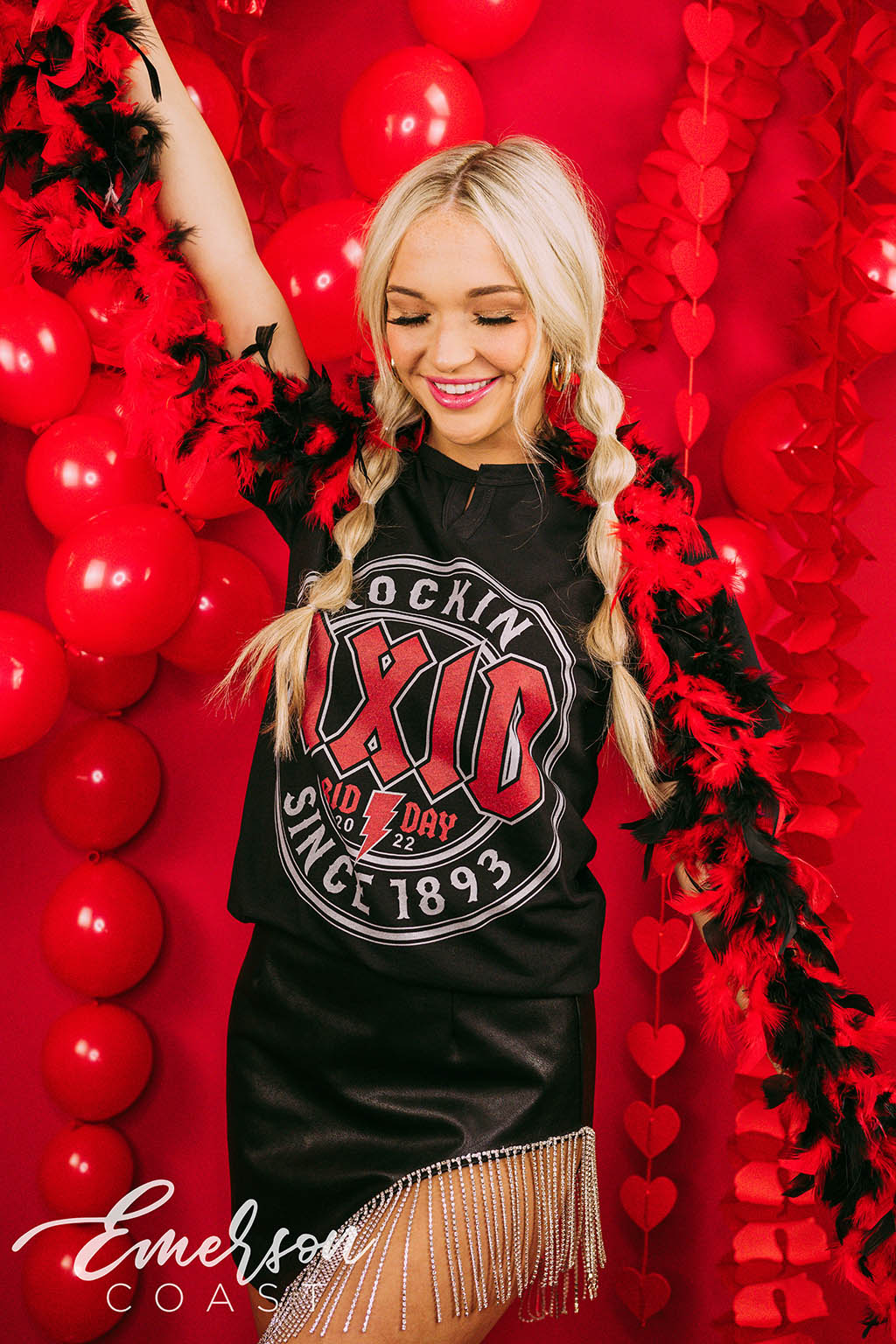 Alpha Xi Delta Bid Day Rock N' Roll Notch Tee