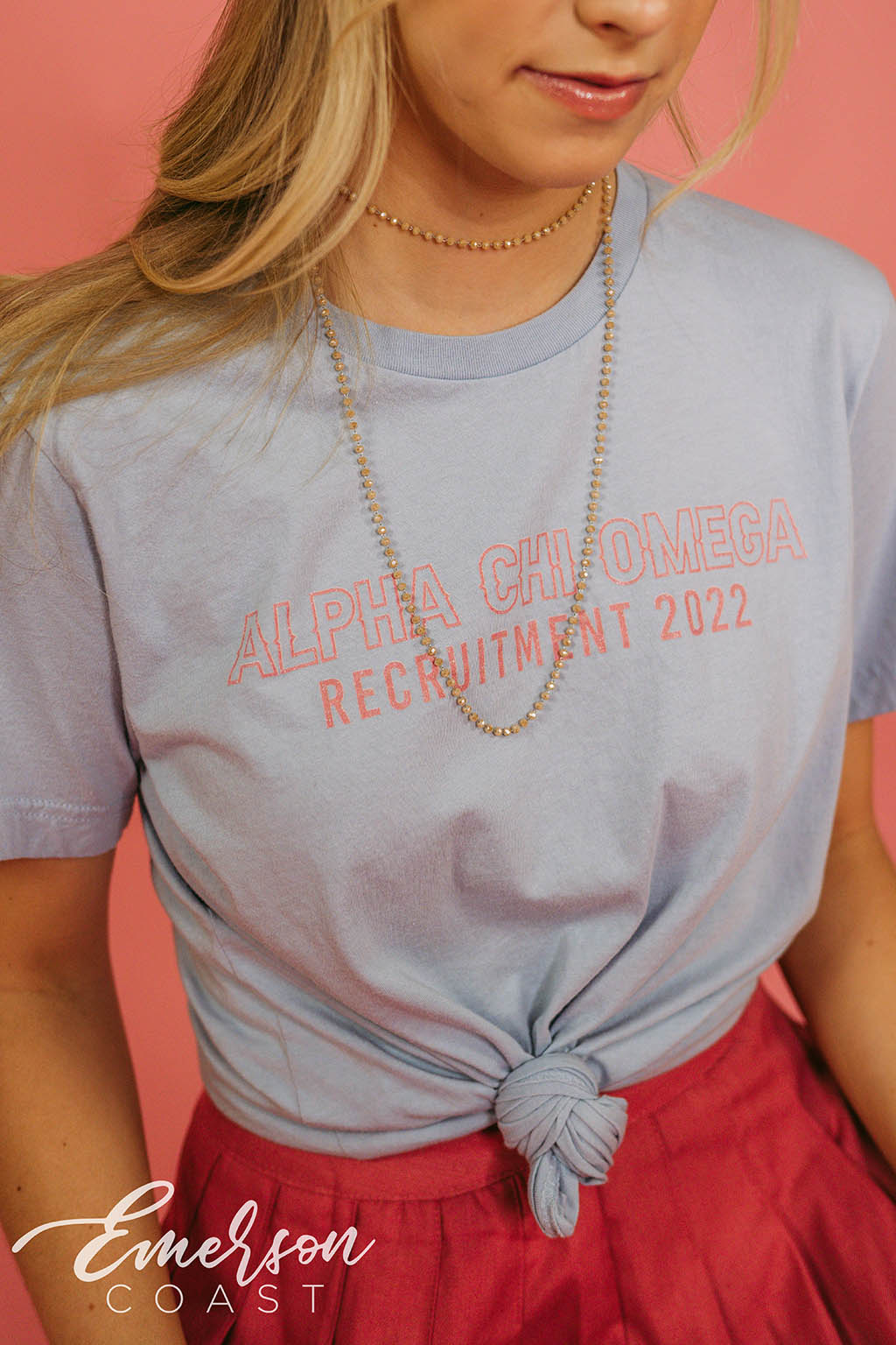 Alpha Chi Omega Simple Recruitment Tee