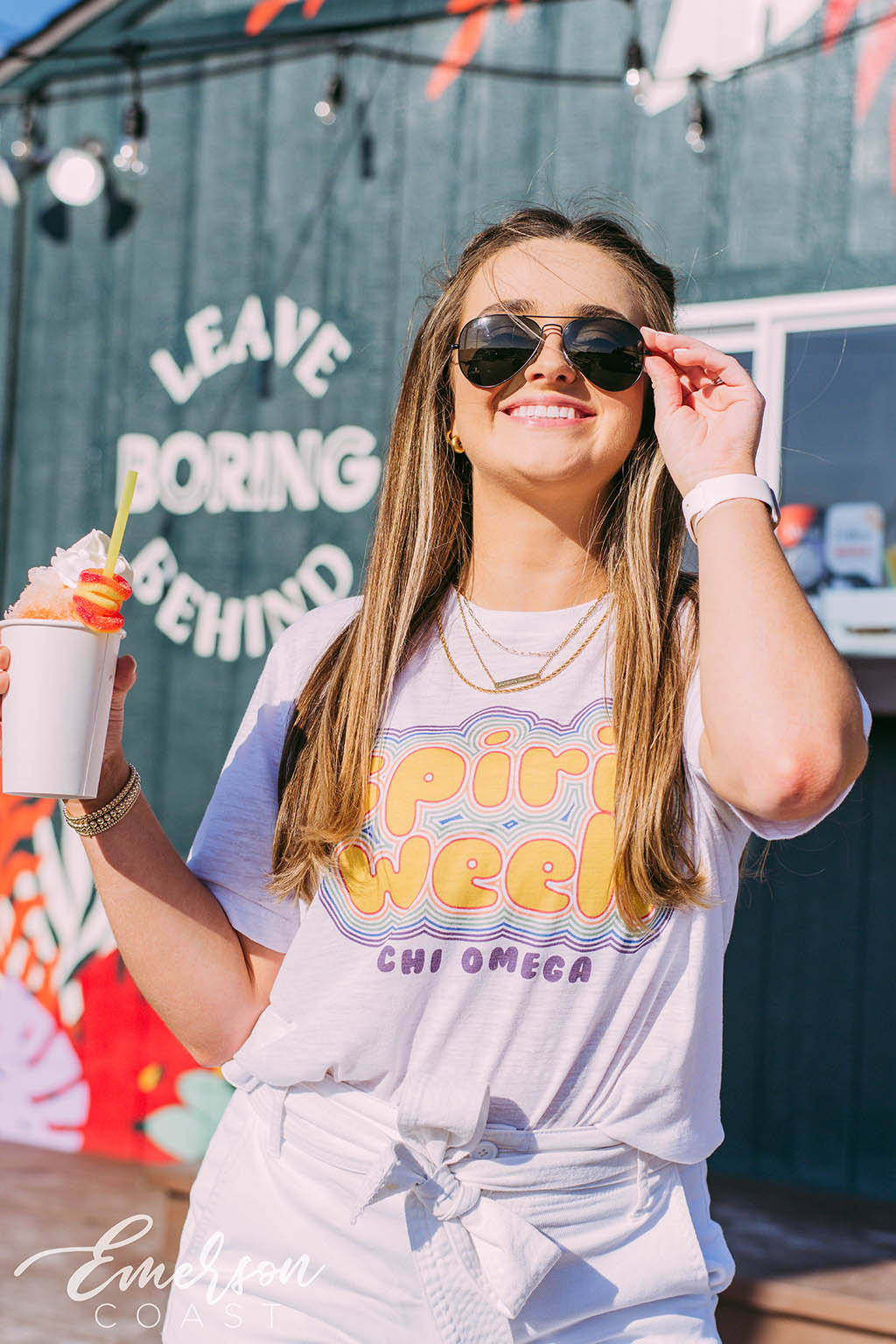 Chi Omega Spirit Week Slub Tee
