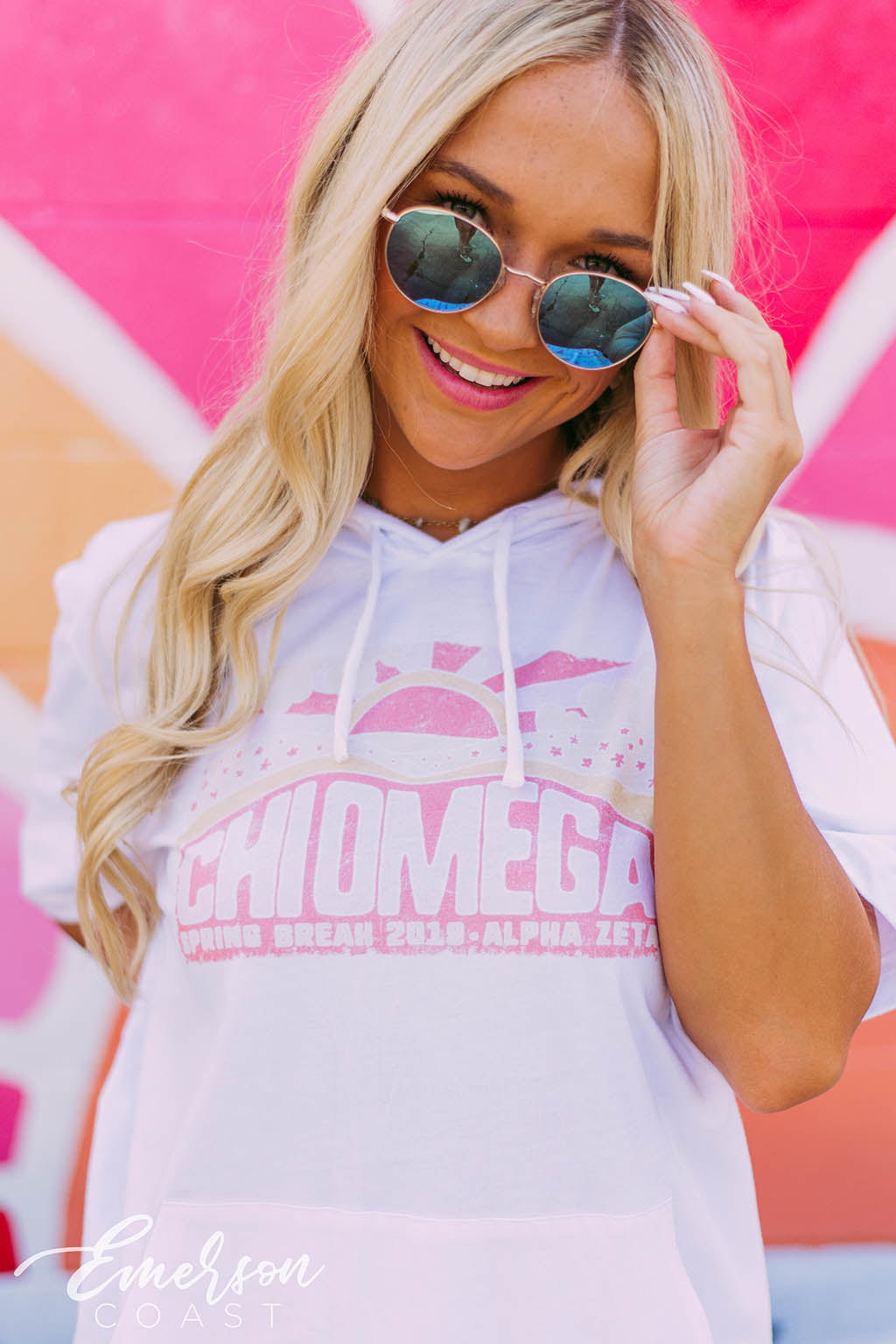 Chi Omega Spring Break Tshirt Hoodie