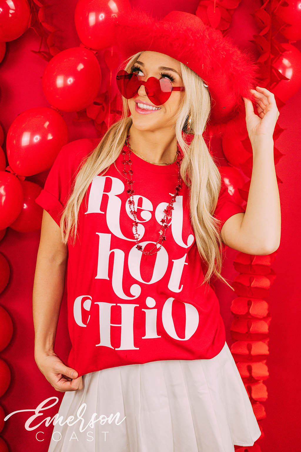 Chi Omega Bid Day Red Hot Chi O Tee