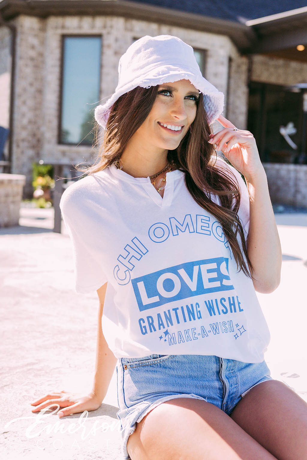 Chi Omega Philanthropy Notch Tee