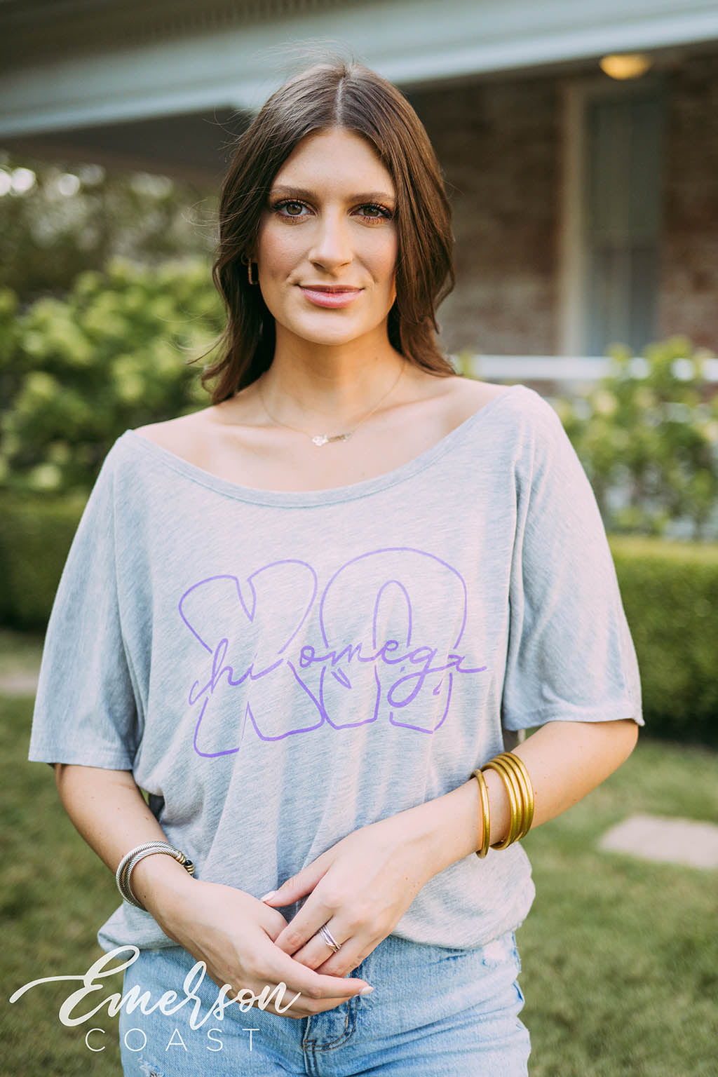 Chi Omega Recruitment Slouchy Tee