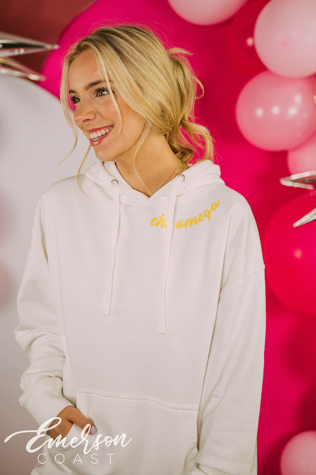 Chi Omega Colorful PR Hoodie