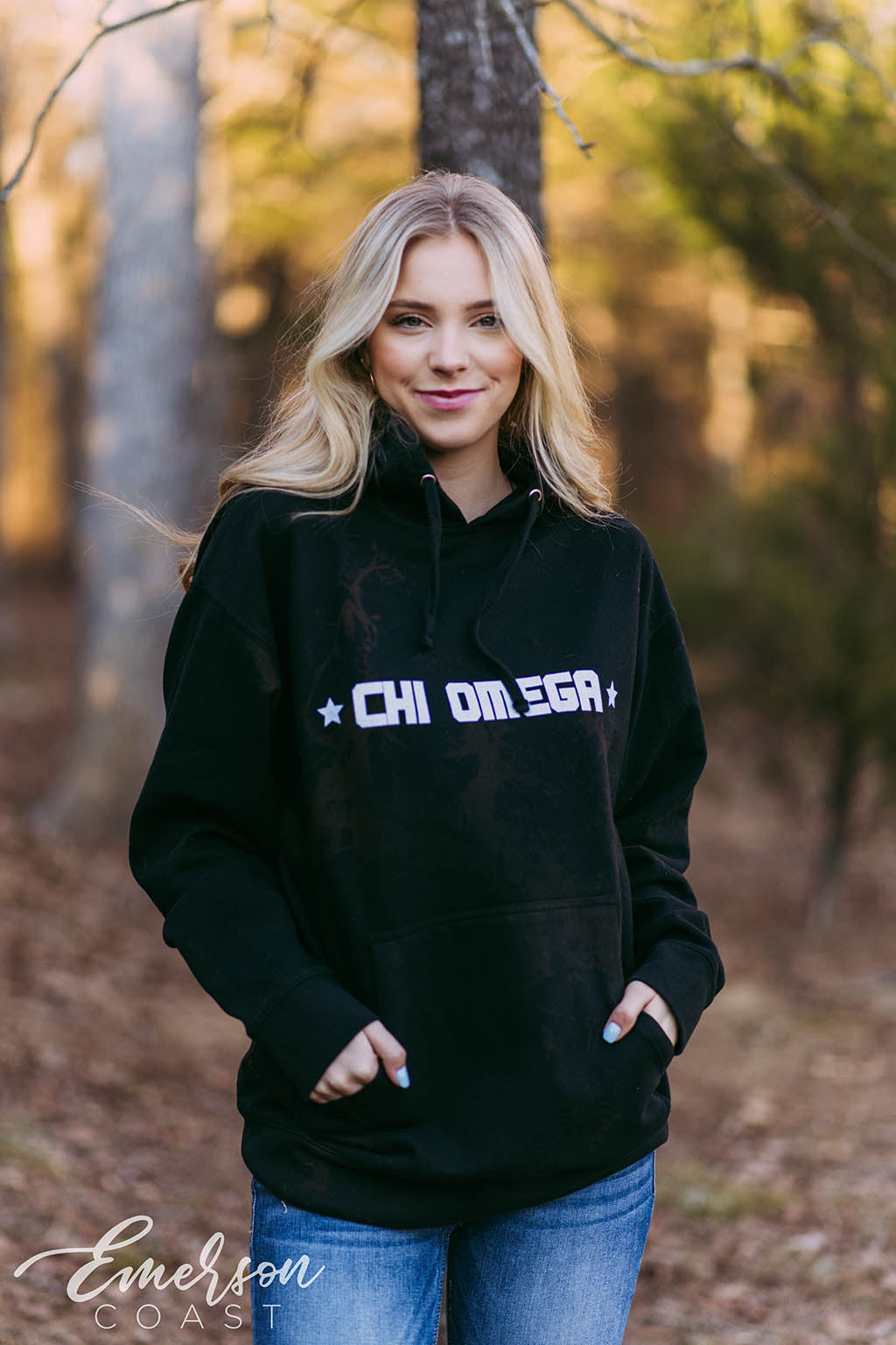 Chi Omega Simple PR Hoodie
