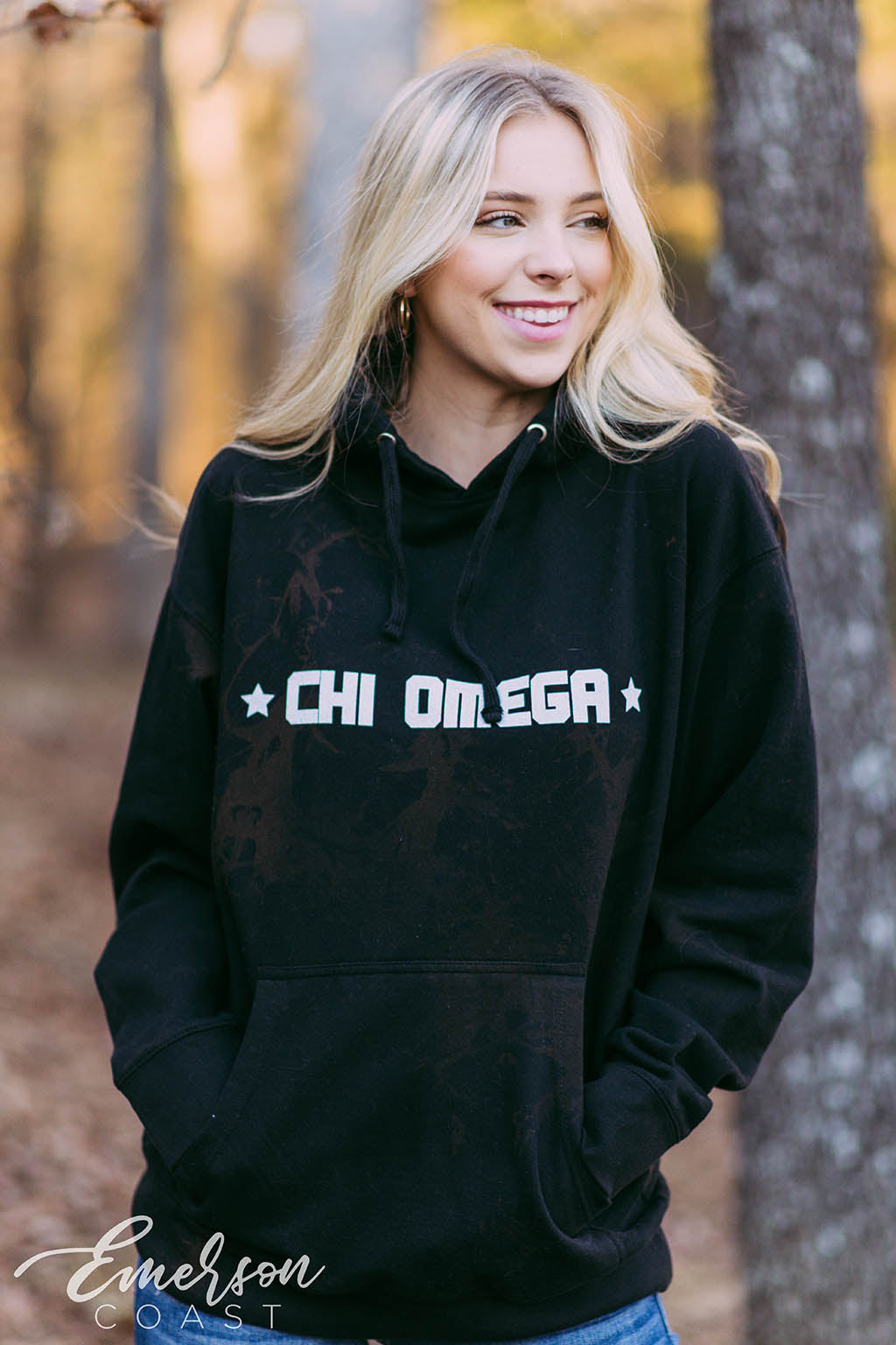 Chi Omega Simple PR Hoodie