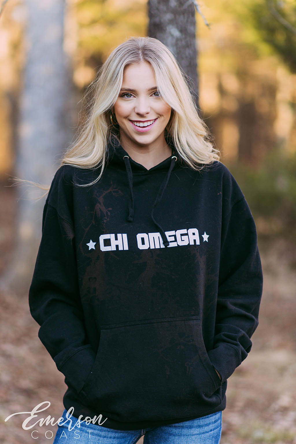 Chi Omega Simple PR Hoodie