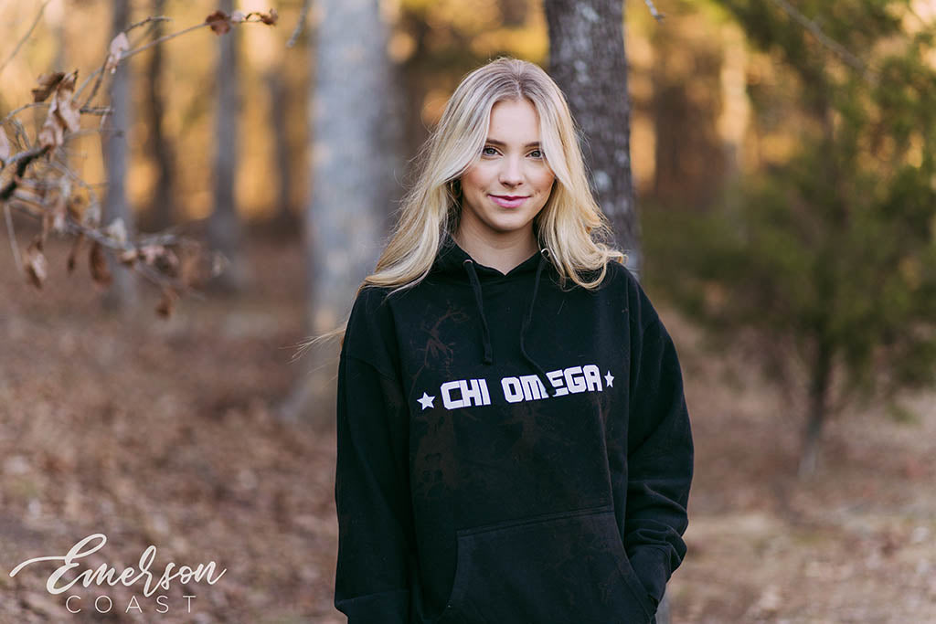 Chi Omega Simple PR Hoodie