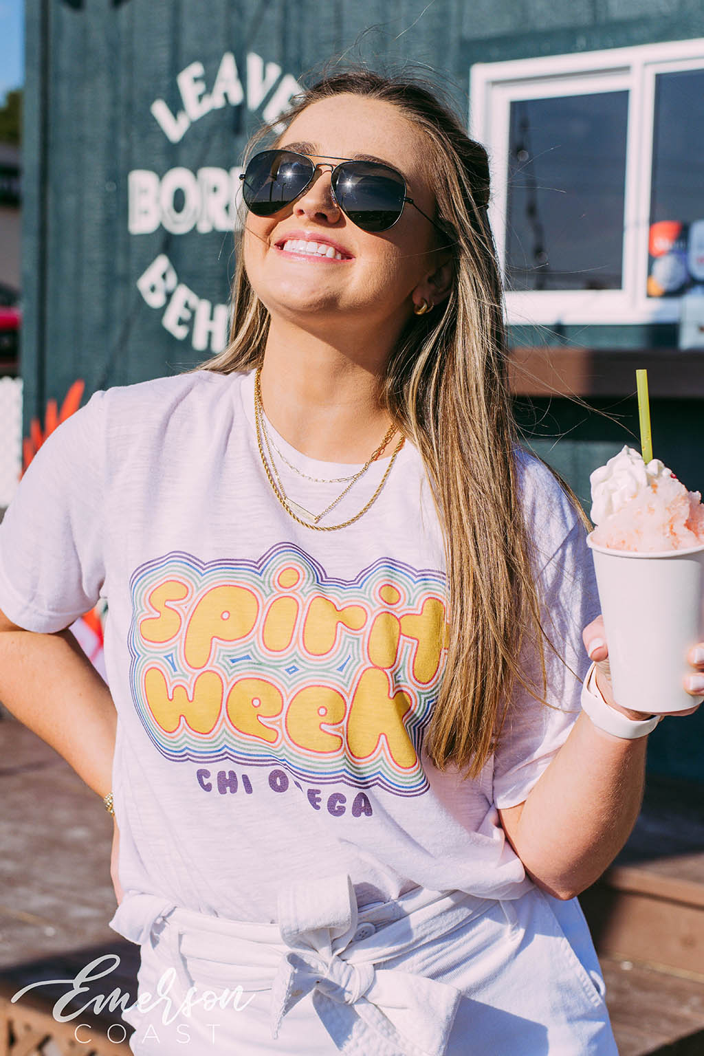Chi Omega Spirit Week Slub Tee