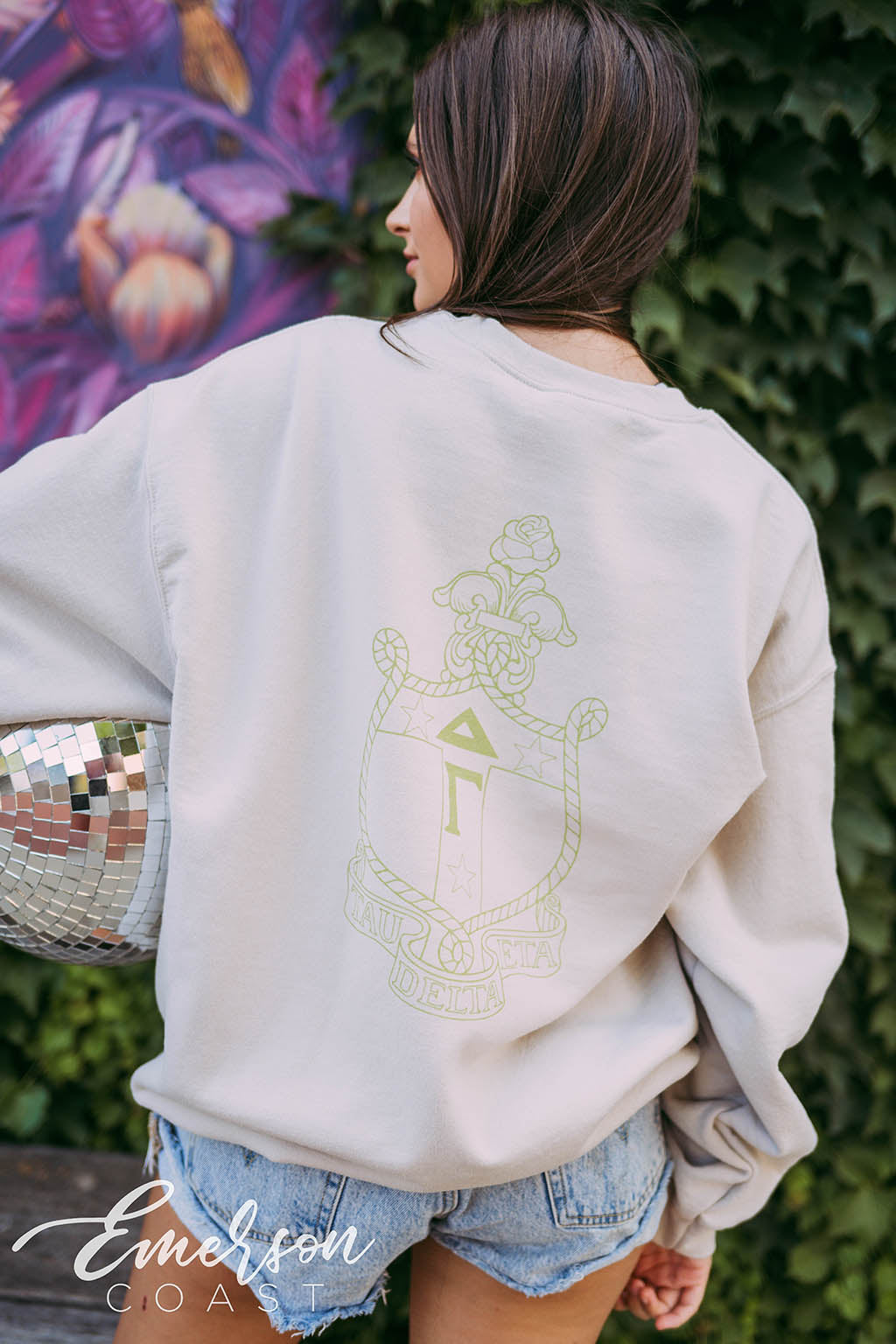 Delta Gamma Crest Sand Sweatshirt