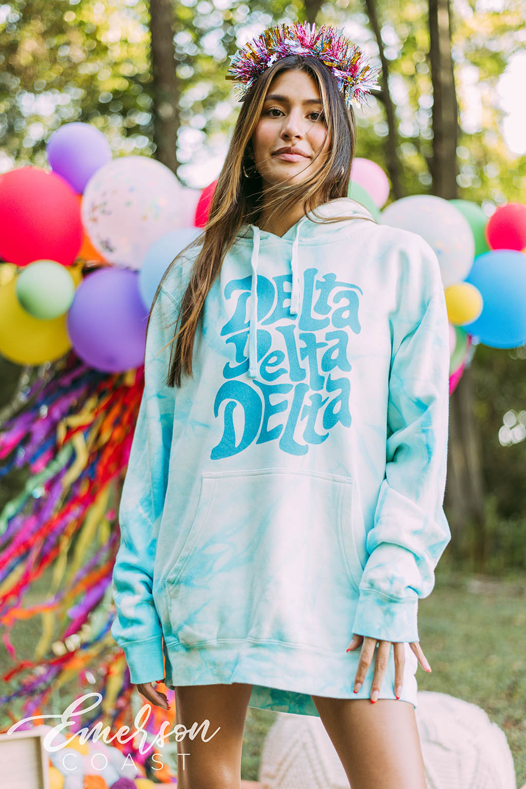 Delta Delta Delta Funky Easy Breeze Hoodie