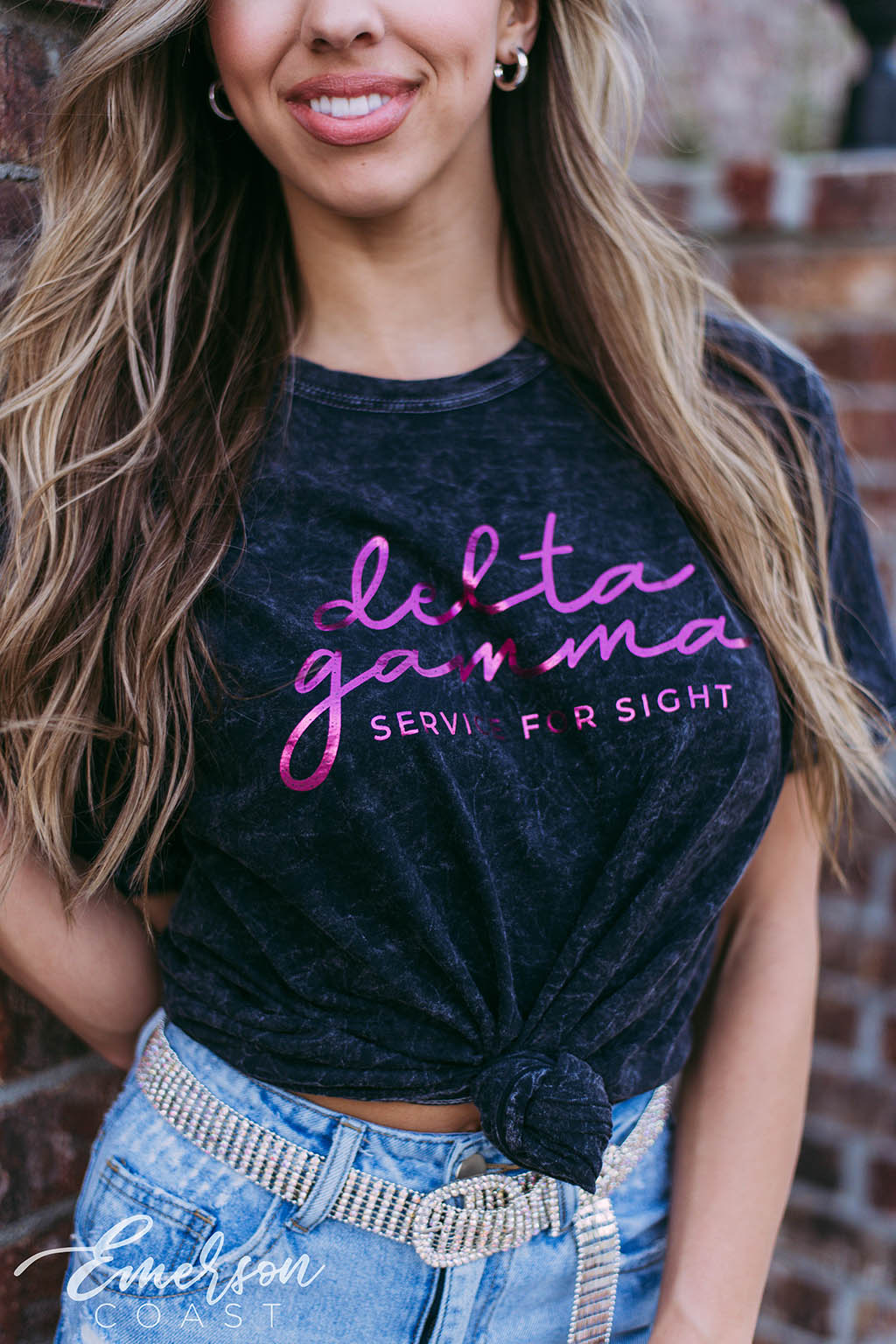 Delta Gamma Service for Sight Mineral Wash Tee