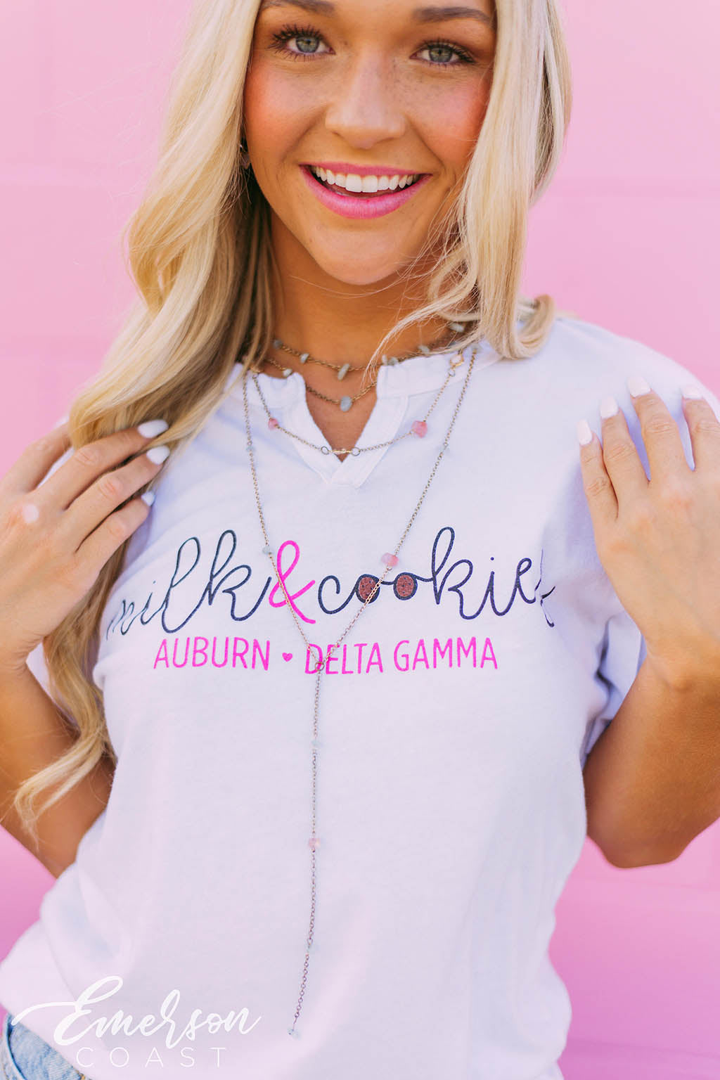 Delta Gamma Milk and Cookies Notch Tee