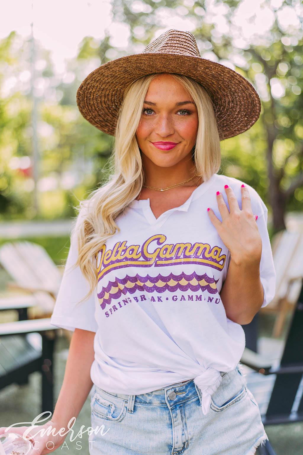 Delta Gamma Spring Break Notch Tee