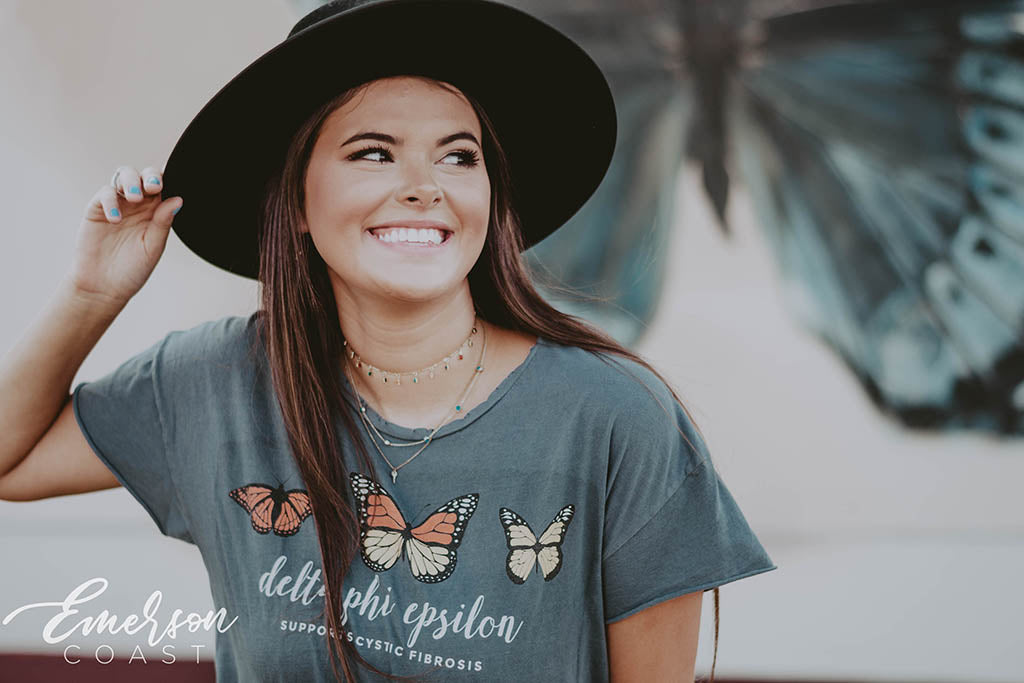 Delta Phi Epsilon Butterfly Philanthropy T-shirt