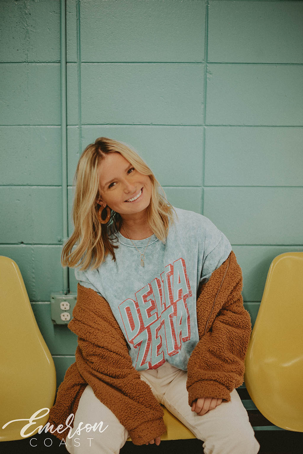 Delta Zeta Mineral Wash Retro PR Tee