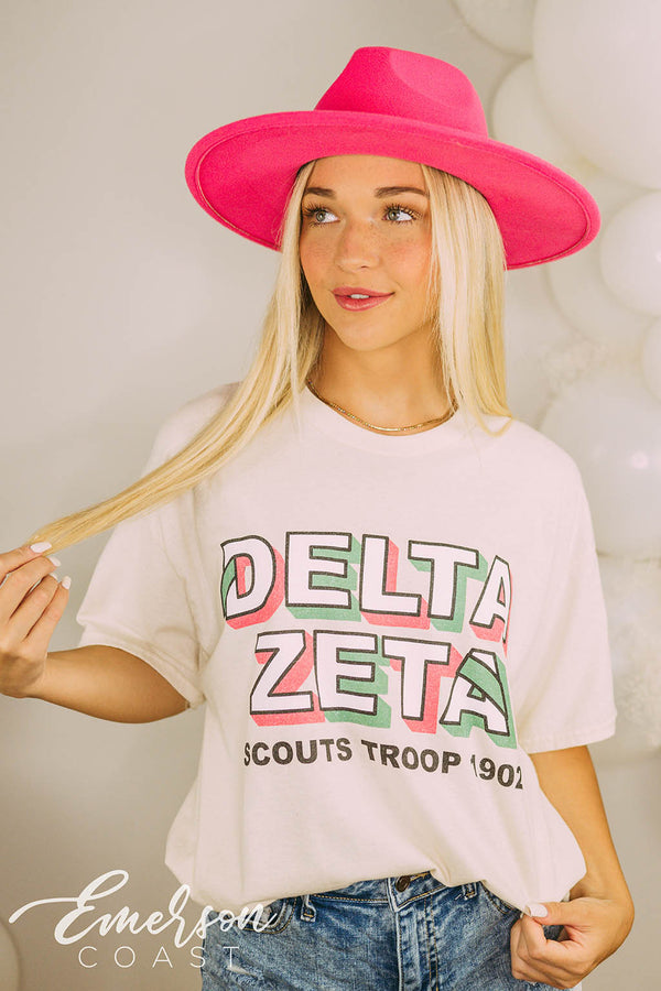 Delta Zeta Scouts Troop Tee Emerson Coast