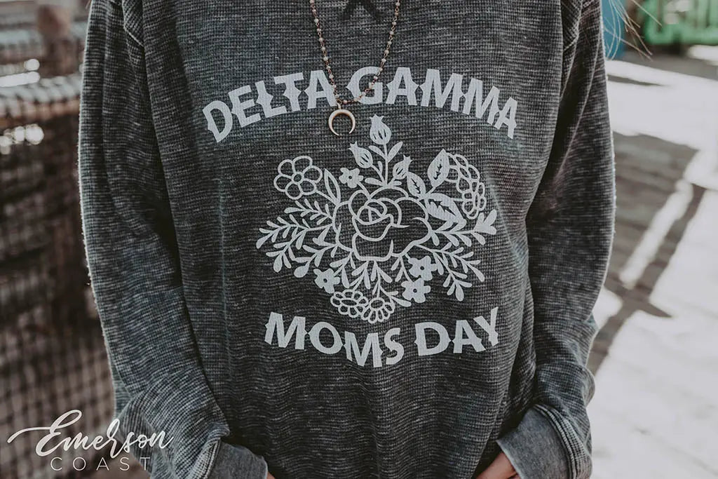 Delta Gamma Moms Day Long Sleeve Thermal Tee