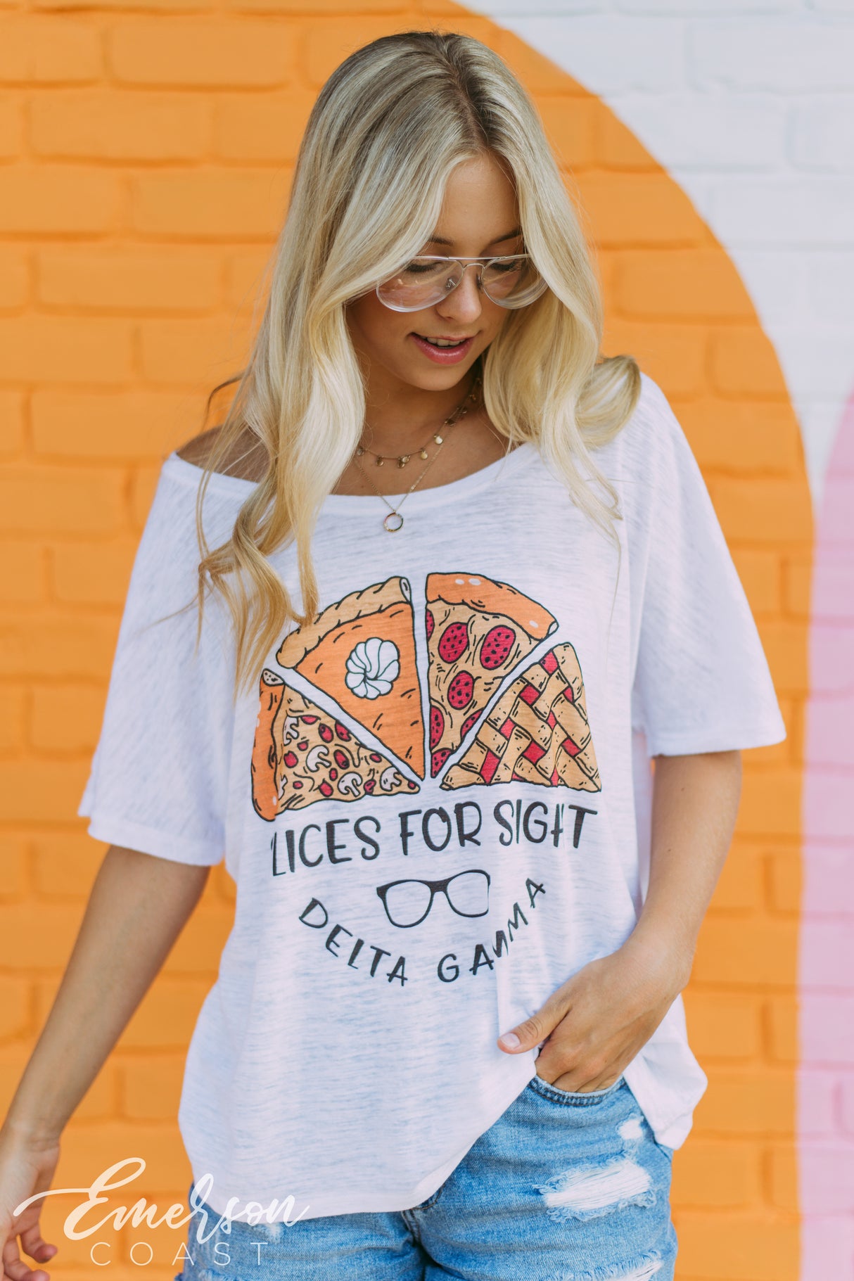 Delta Gamma Slices For Sight Slouchy Tee