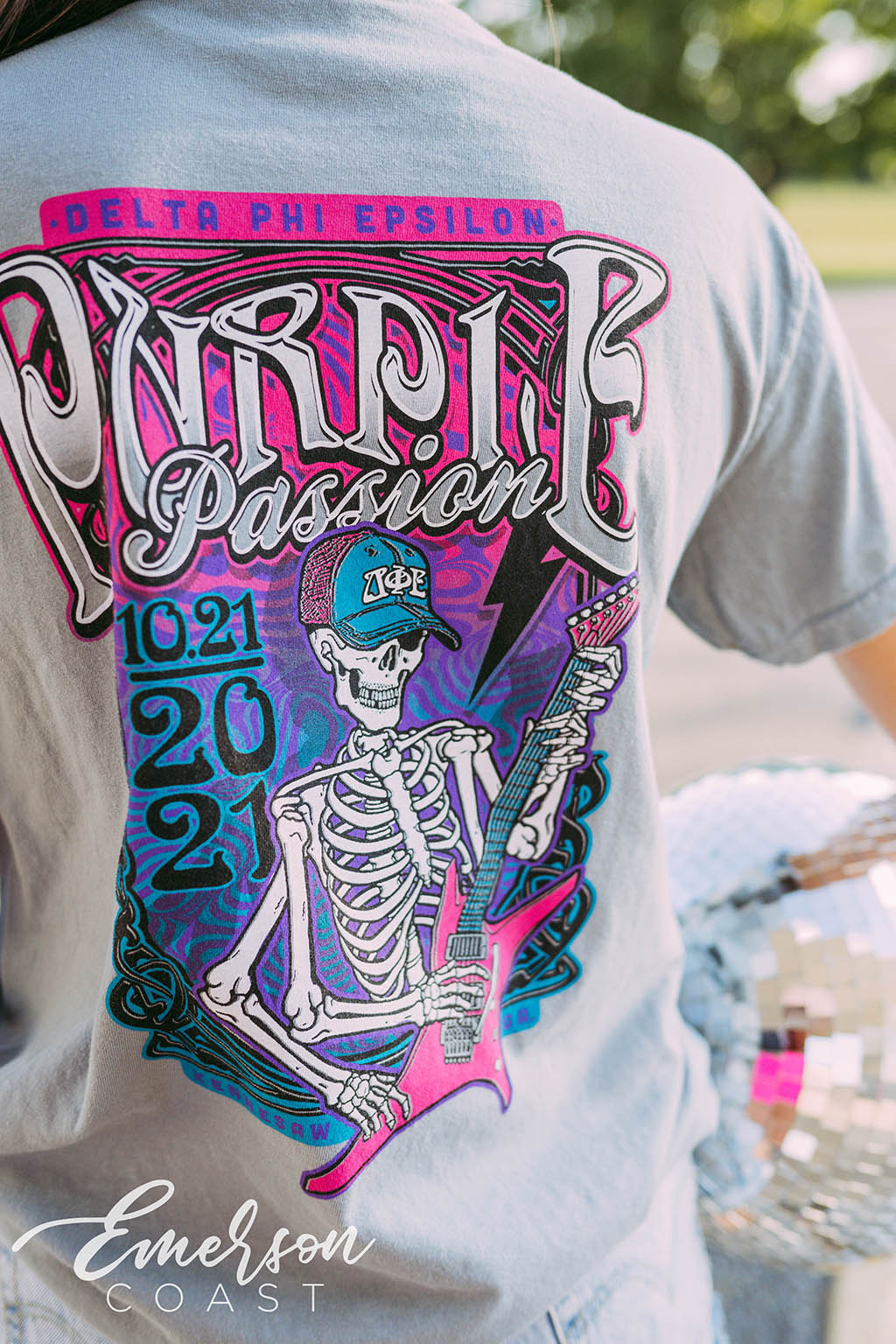 Delta Phi Epsilon Purple Passion Tee