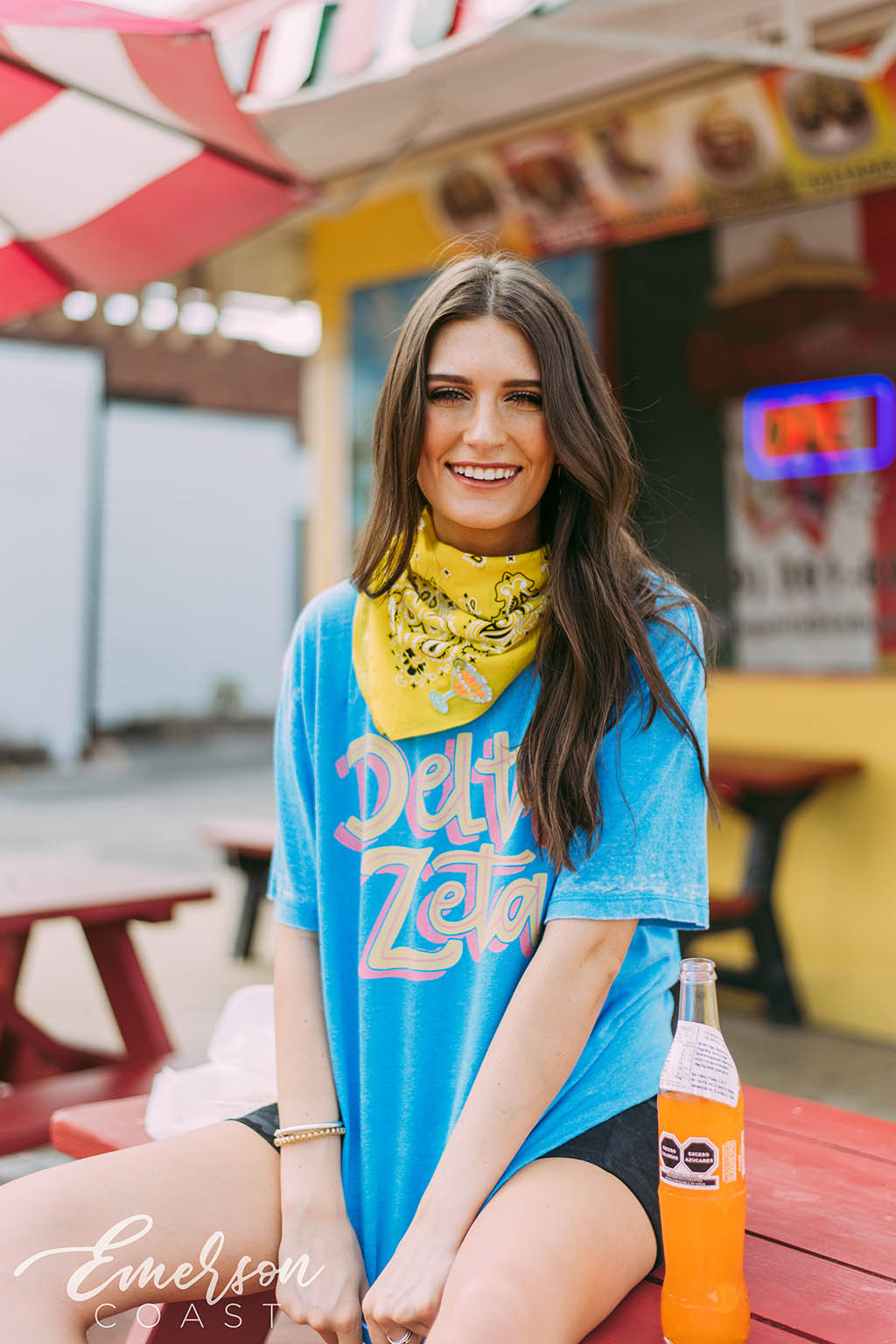 Delta Zeta Summer Acid Wash Tee