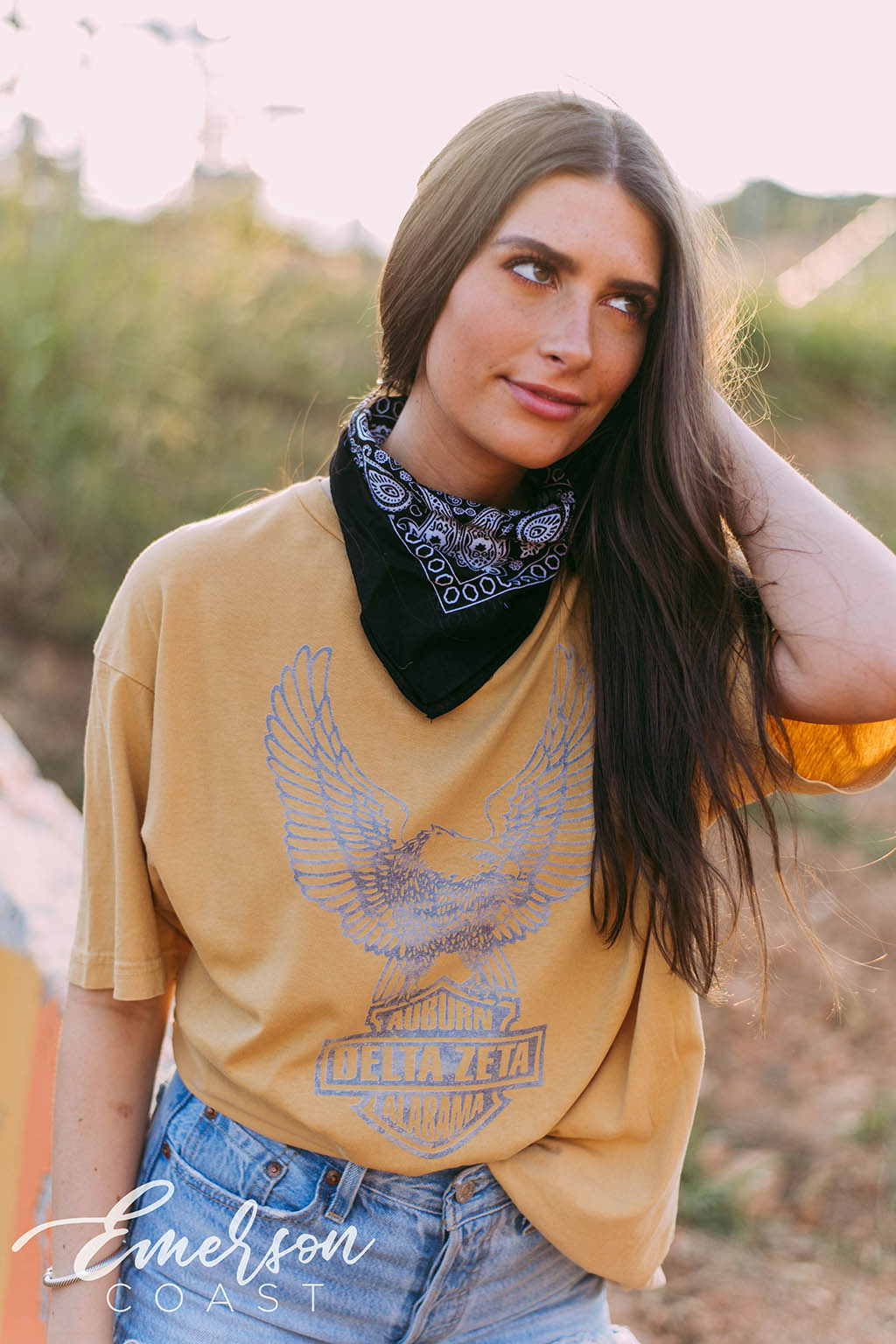 Delta Zeta Vintage Eagle Tee