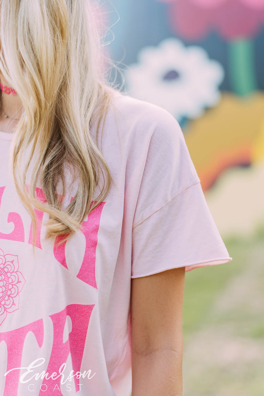 Delta Zeta Pink Flower Tshirt