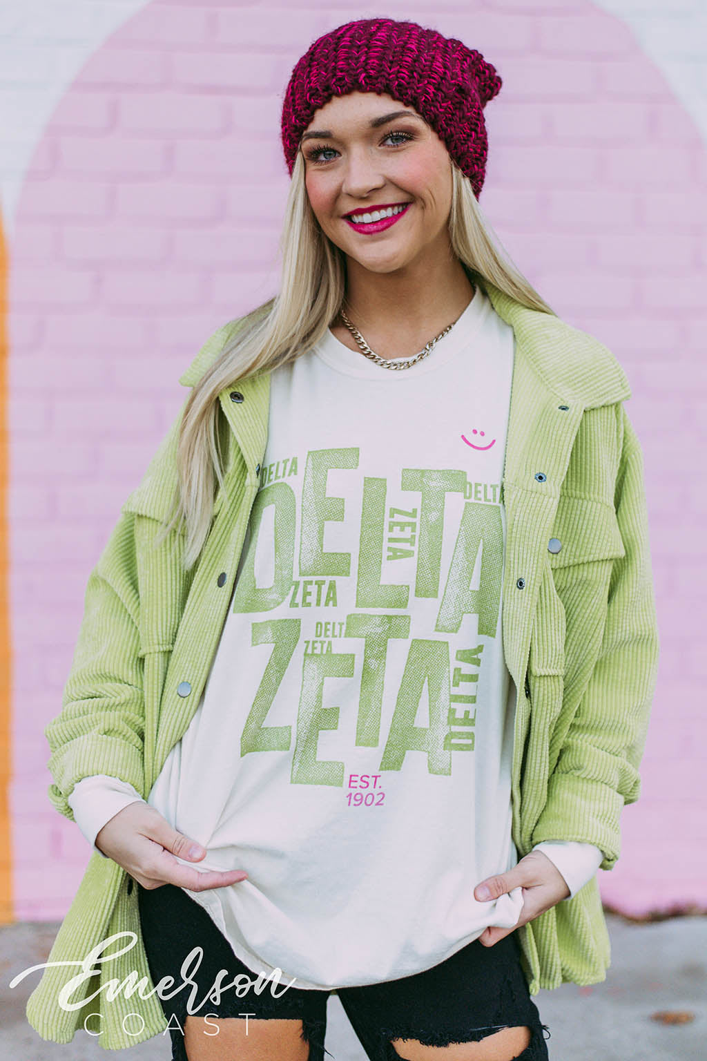Delta Zeta Ivory Long Sleeve Tee
