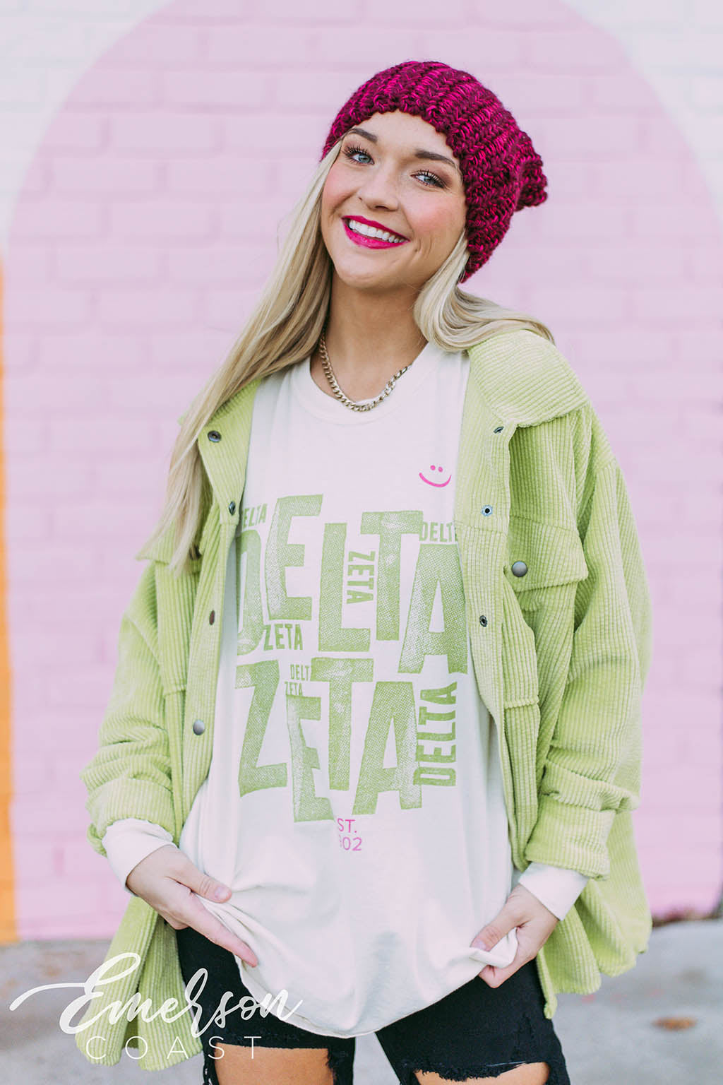 Delta Zeta Ivory Long Sleeve Tee