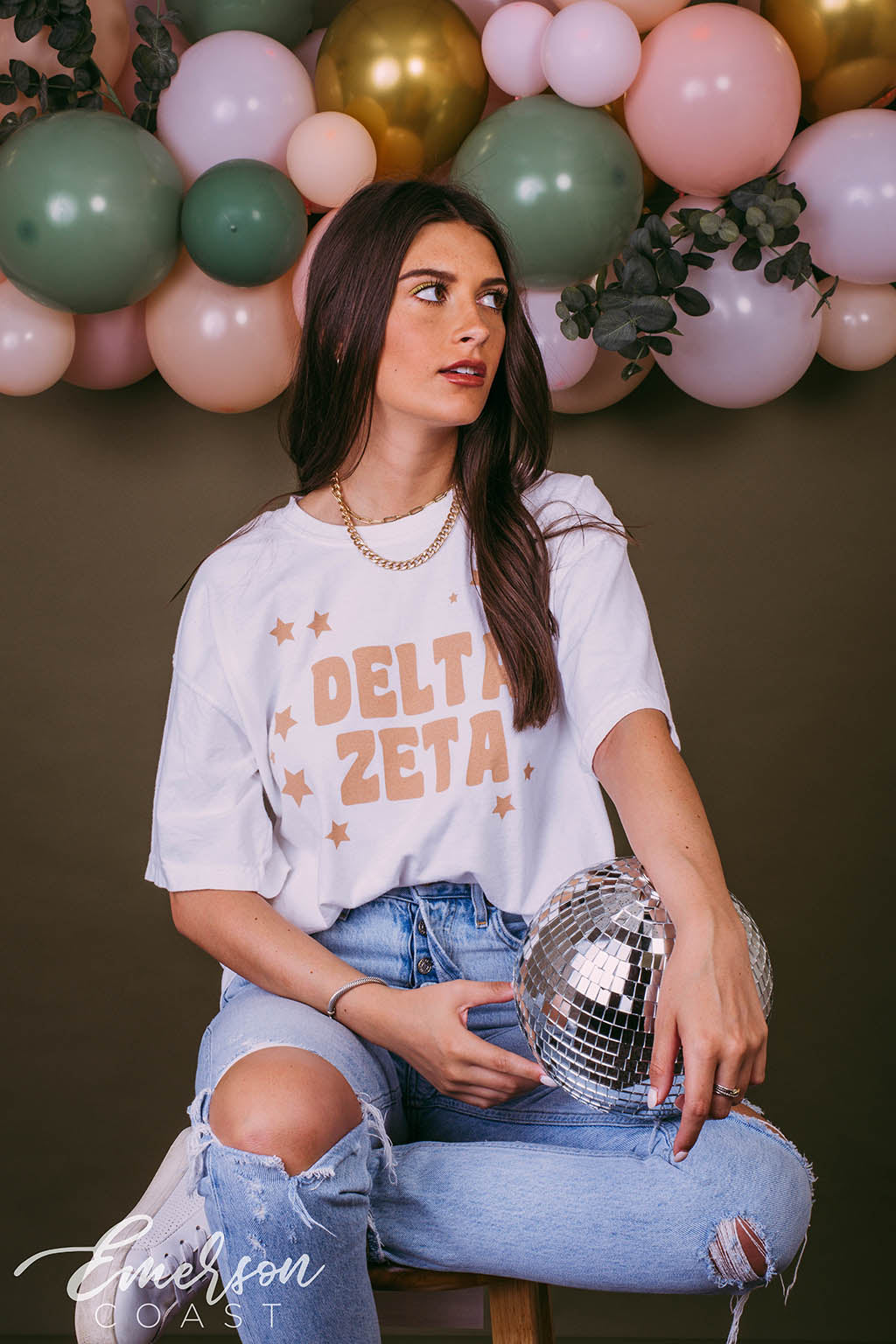 Delta Zeta Stars Recruitment T-shirt