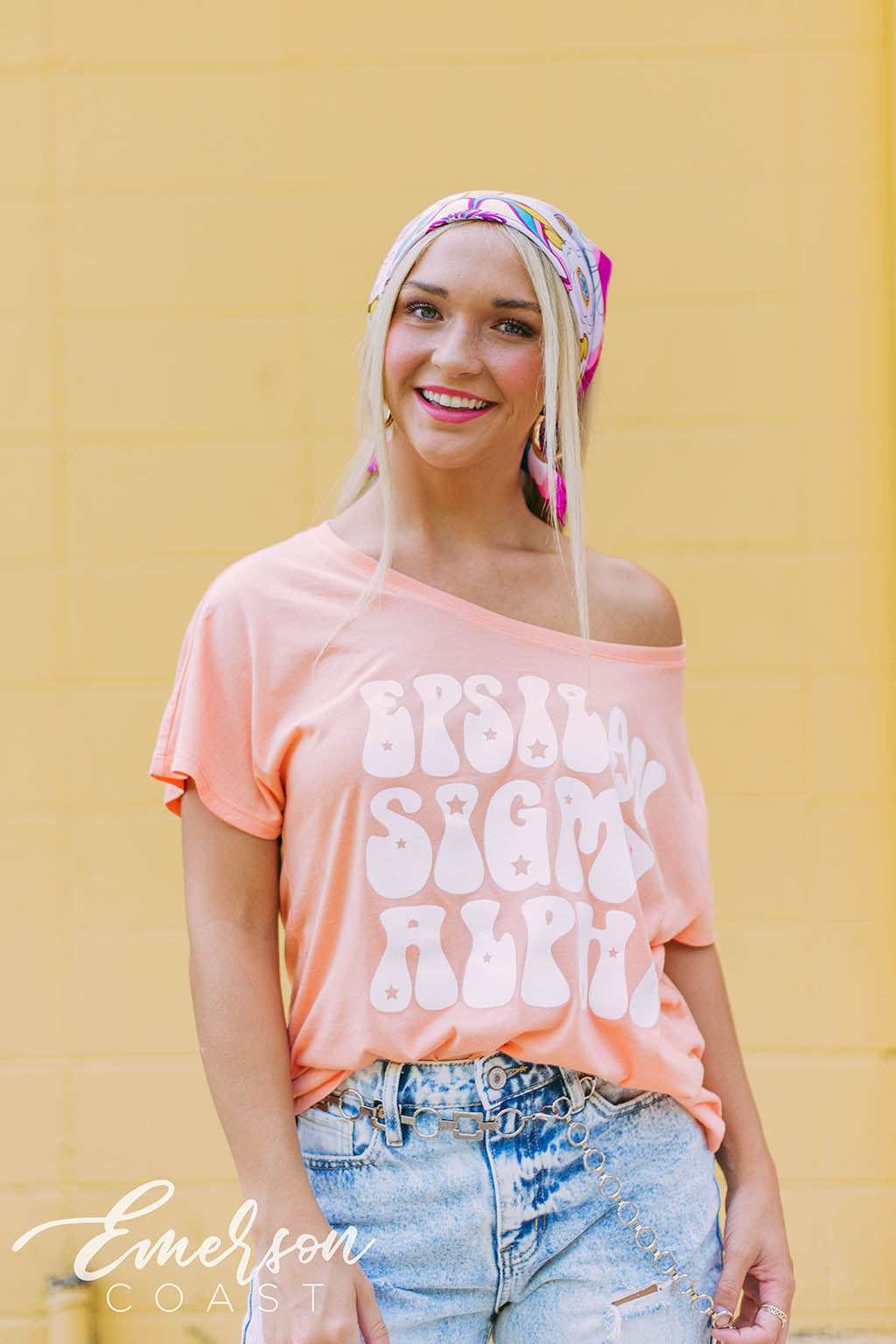 Epsilon Sigma Alpha Bubble Letter Tee