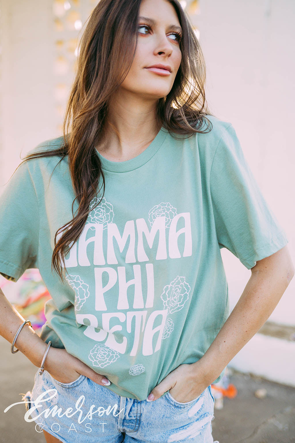 Gamma Phi Beta PR Floral Tee