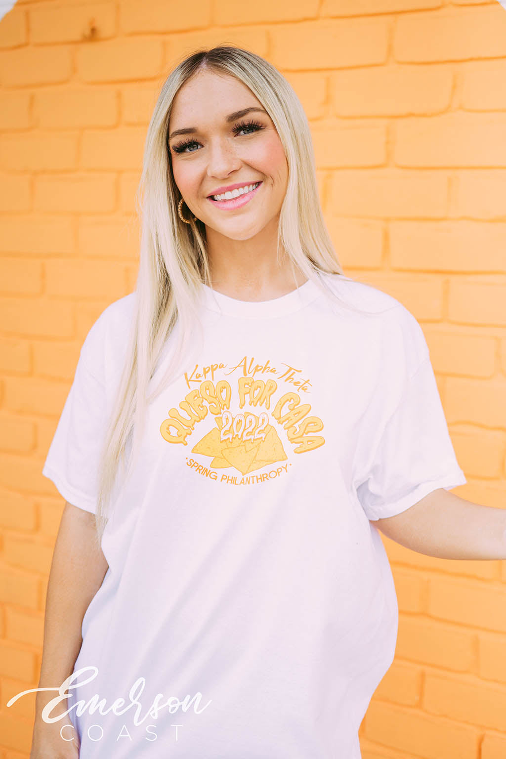 Kappa Alpha Theta Philanthropy Queso for Casa Tee