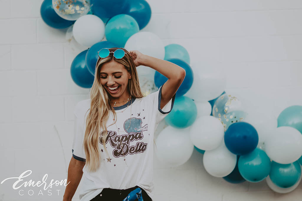 Kappa Delta Retro Game Day Ringer Tee