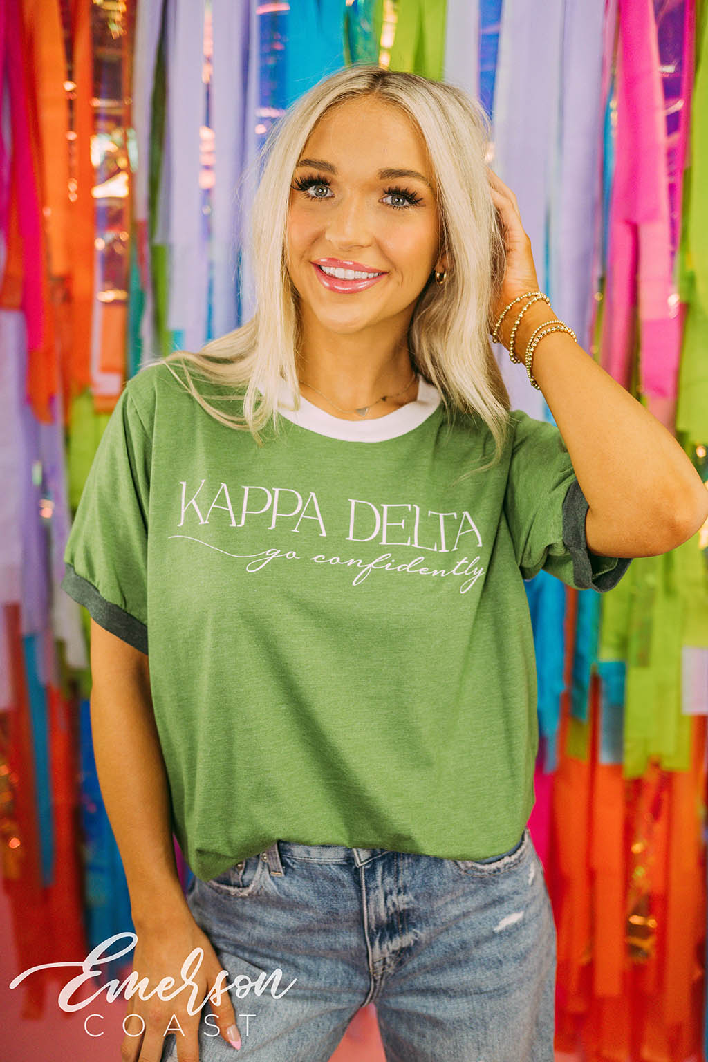 Kappa Delta Go Confidently Classic Ringer Tee
