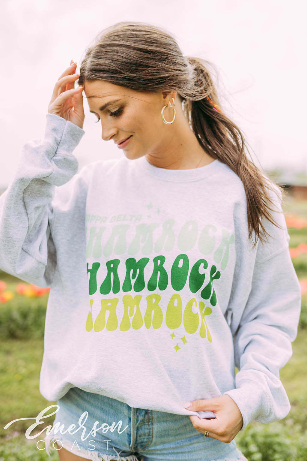 Kappa Delta Shamrock Sweatshirt