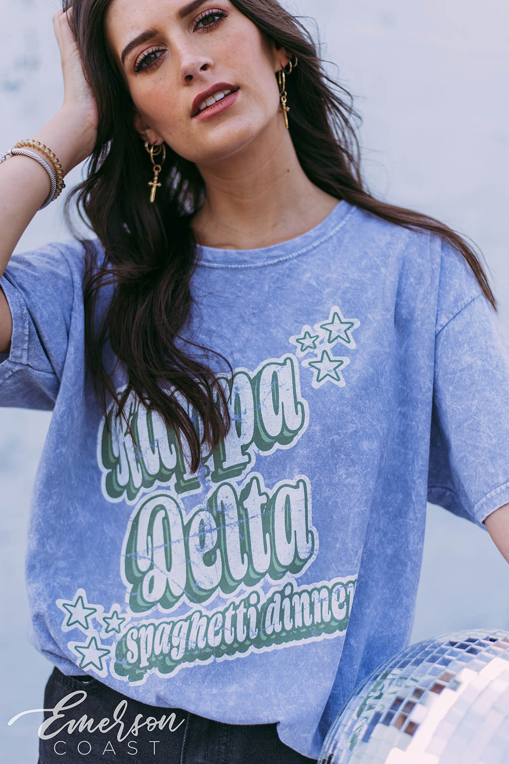 Kappa Delta Spaghetti Dinner Mineral Wash Tee