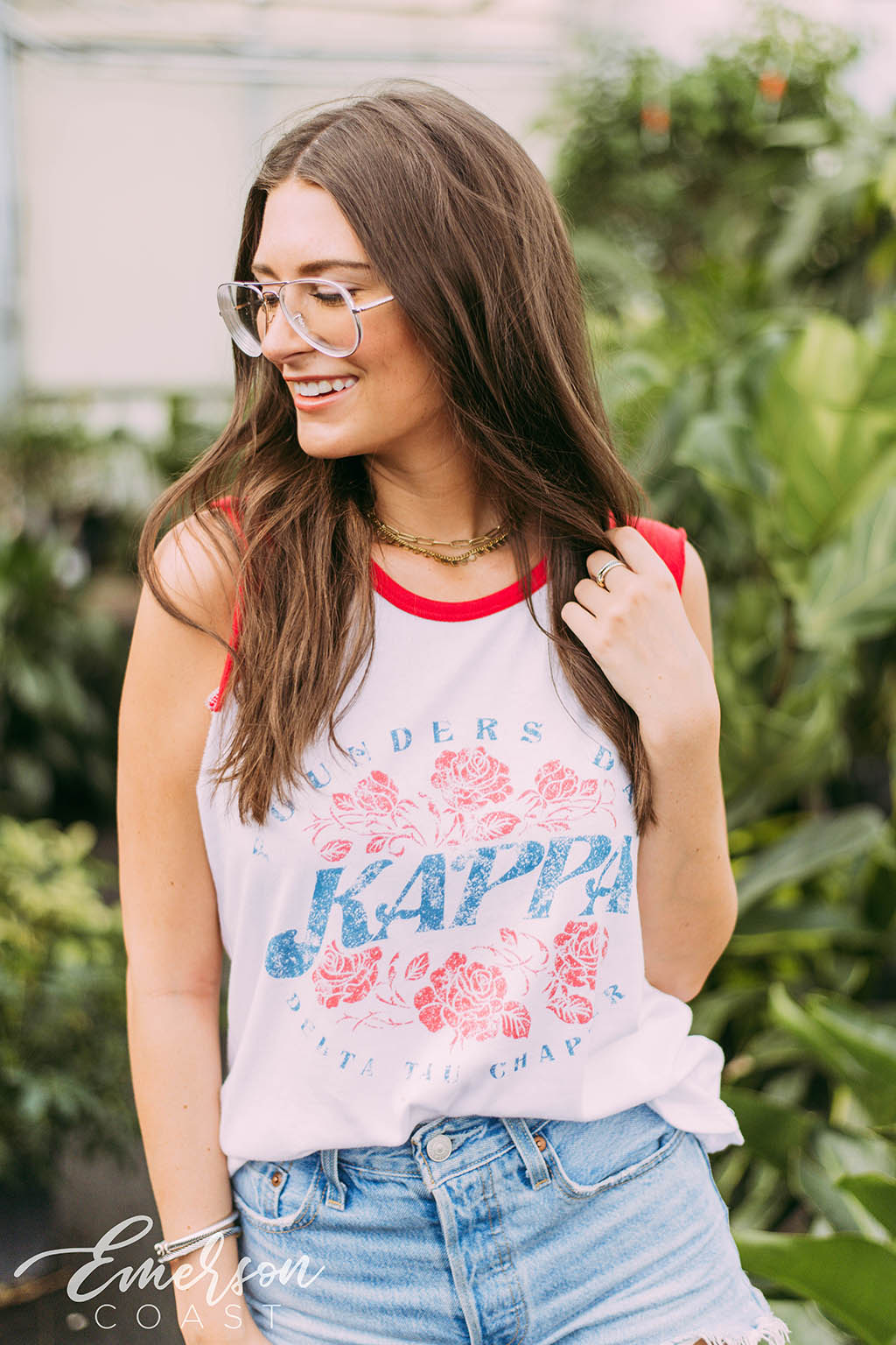 Kappa Kappa Gamma Vintage Sleeveless Founder's Day Ringer