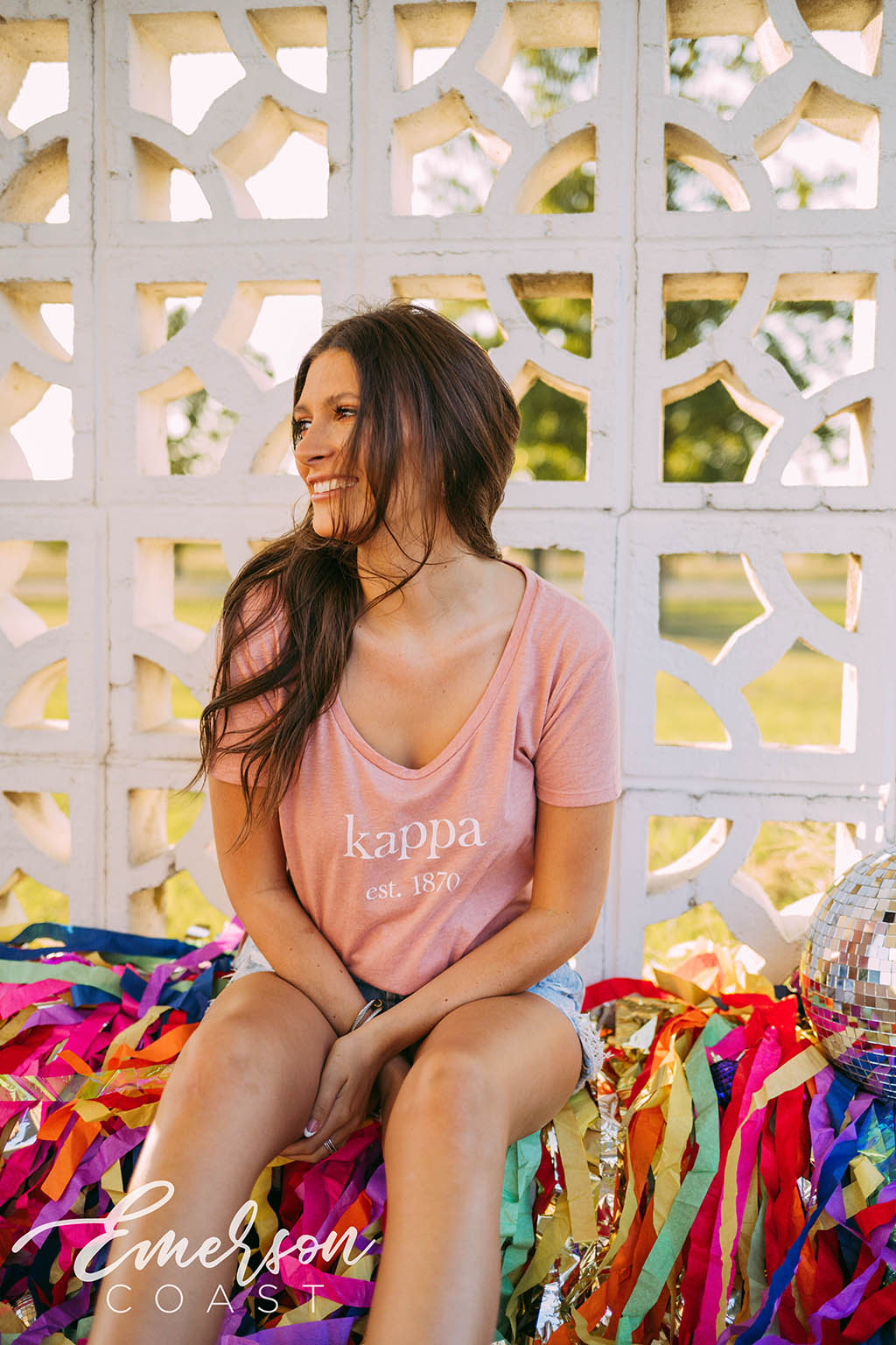 Kappa Kappa Gamma Recruitment Simple Slouchy Tee