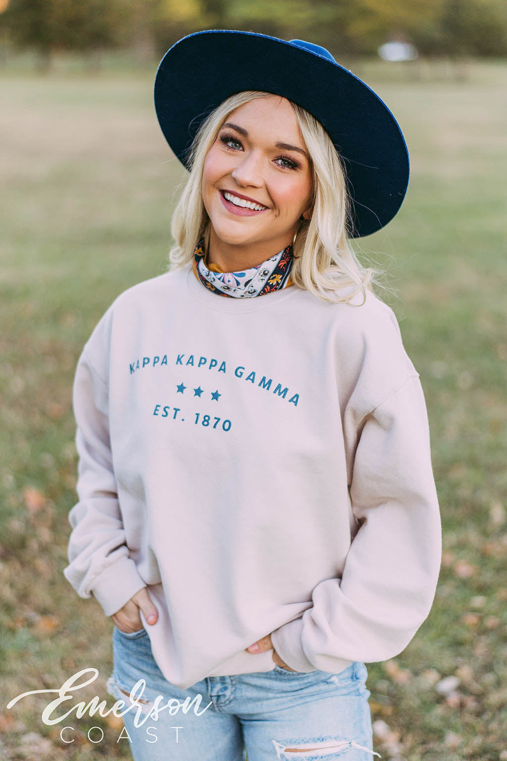 Kappa Kappa Gamma Simple Sand Sweatshirt