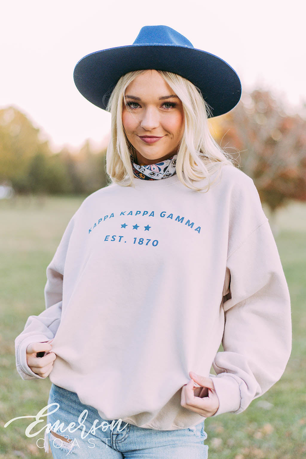 Kappa Kappa Gamma Simple Sand Sweatshirt