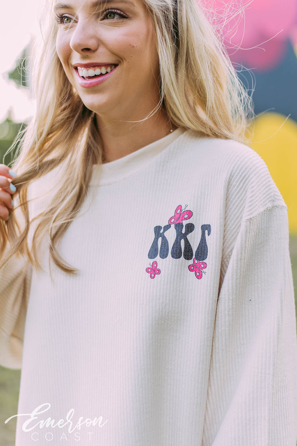 Kappa Butterfly Corduroy Sweatshirt