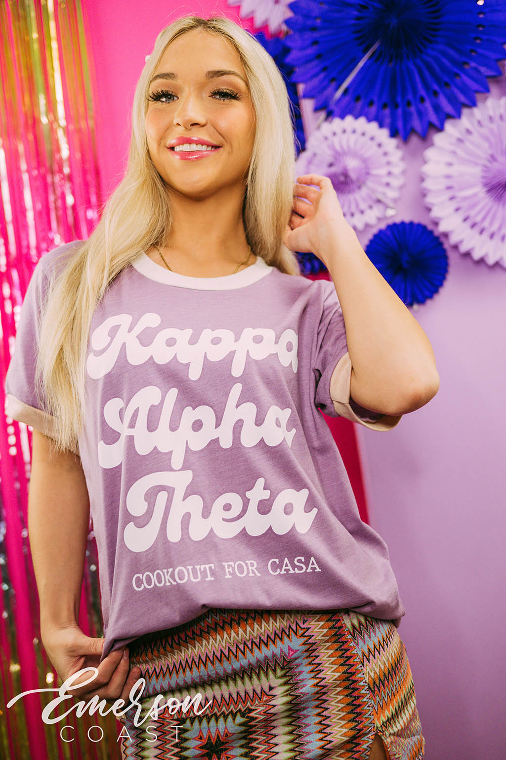 Kappa Alpha Theta Philanthropy Cookout For Casa Ringer Tee