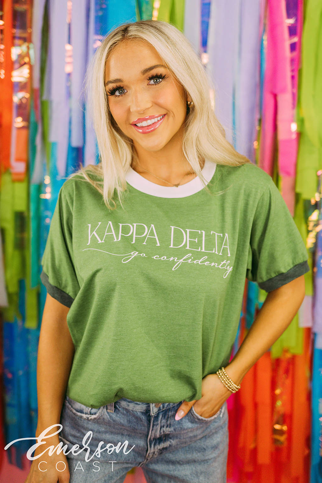 Kappa Delta Go Confidently Classic Ringer Tee